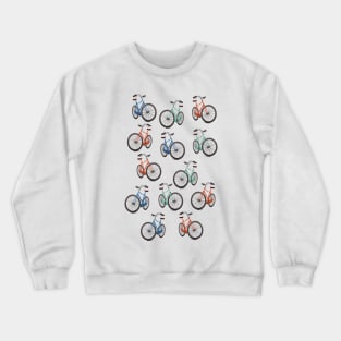 Bike pattern Crewneck Sweatshirt